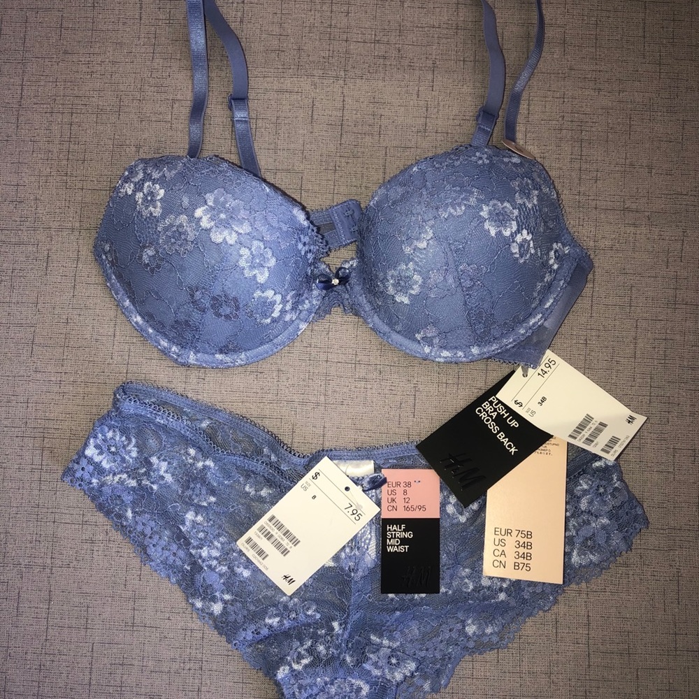 H&M lace underwear set